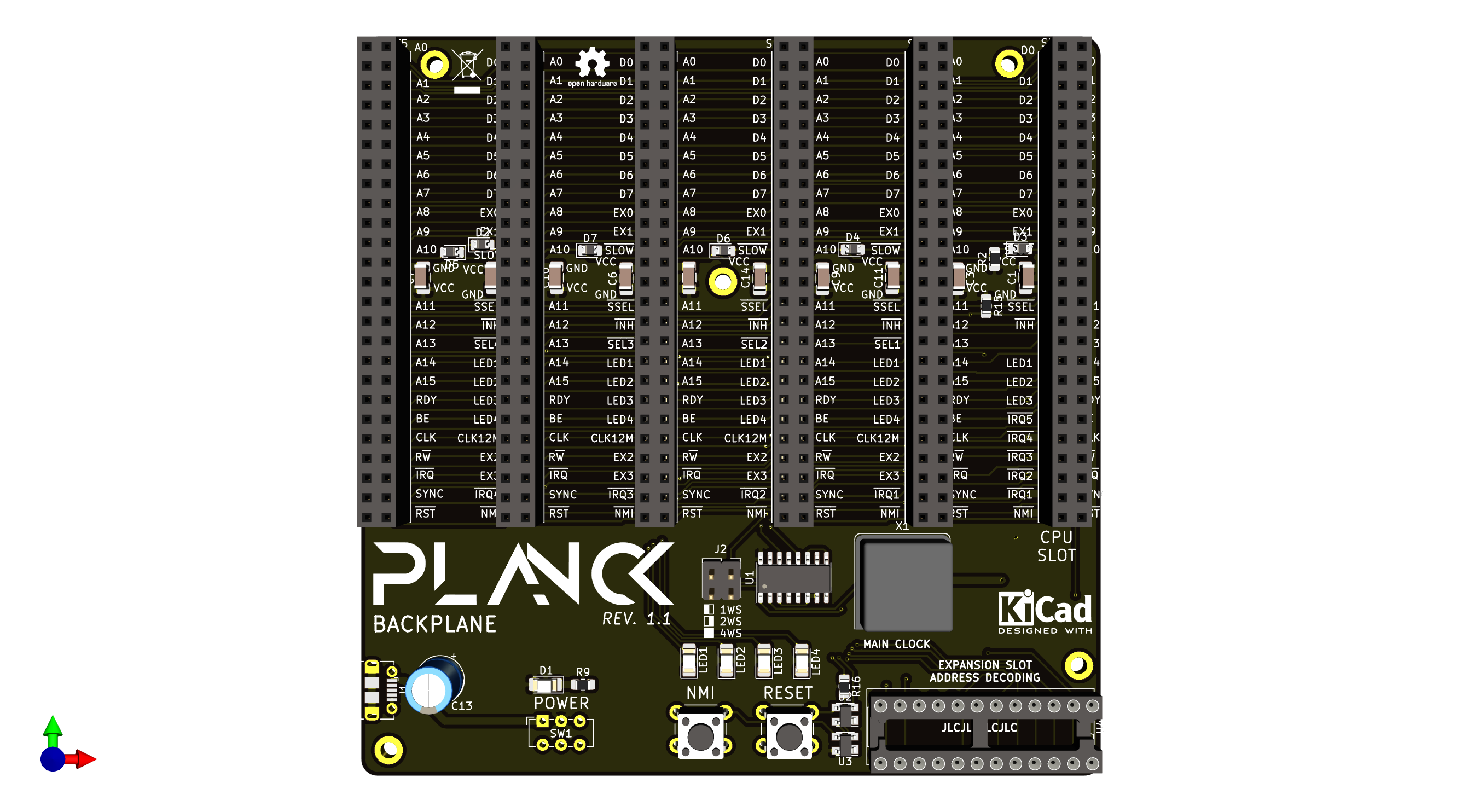 backplane 3D view